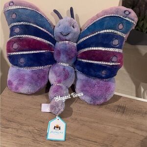 Jellycat Plush Butterfly in Purple and Blue Jellycat Beatrice Butterfly Customiz